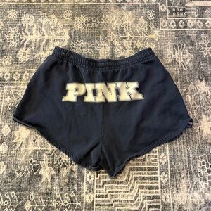 PINK Victoria's Secret Navy Textured Shorts